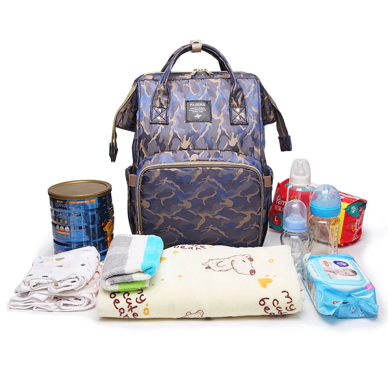 

Mommy Diaper Bag Shoulder 7 Color Camouflage Large Capacity Security Anti-theft Mother and Baby Bag out Fashion Diaper Bag