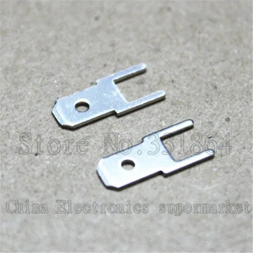 100pcs/ lot Free shipping 4.8mm plug feet of PCB solder terminals