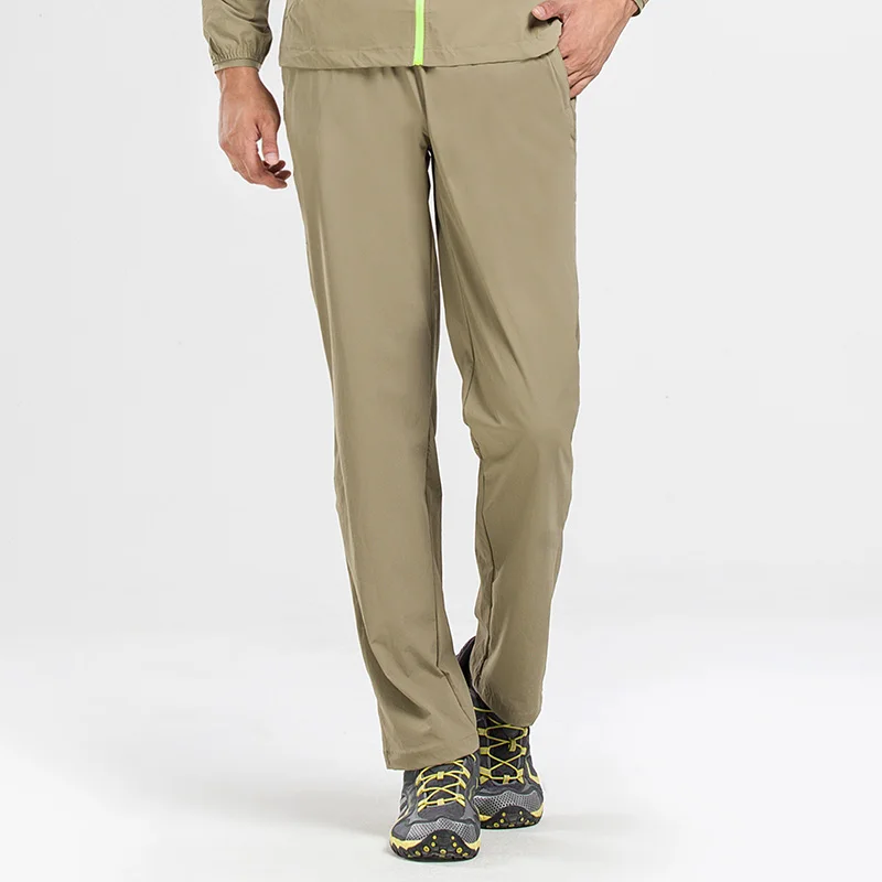khaik pants Быстросохнущая рубашка и брюки кемпинг восхождение рыбалка одежда костюм мужчины легкая обувь для трекинга анти-УФ солнцезащитный крем пеший туризм комплект для спорта - Цвет: khaik pants