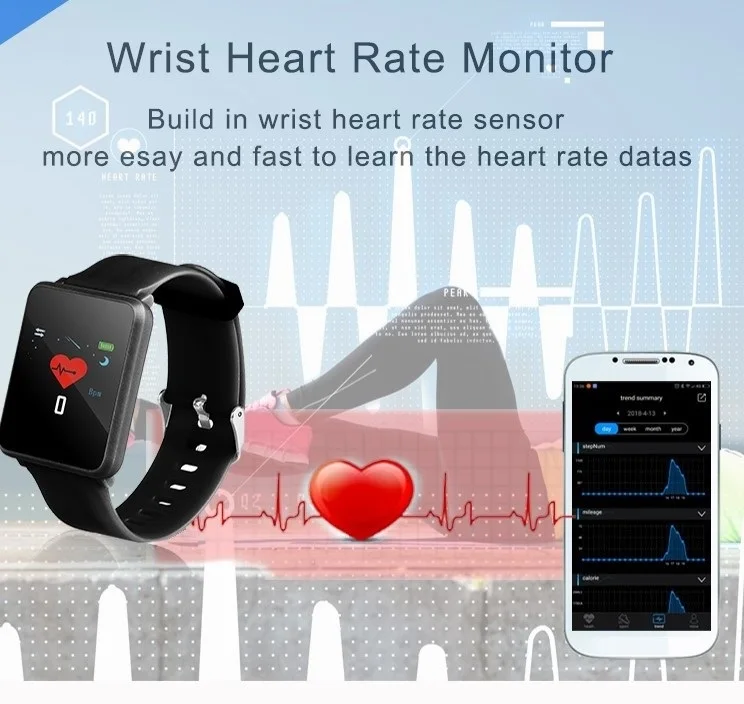  Bluetooth Smart Watch Men F21 Blood Heart Rate Fitness Tracker Multi-Language APP Smartwatches For IOS iPhone Android Phone  (6)