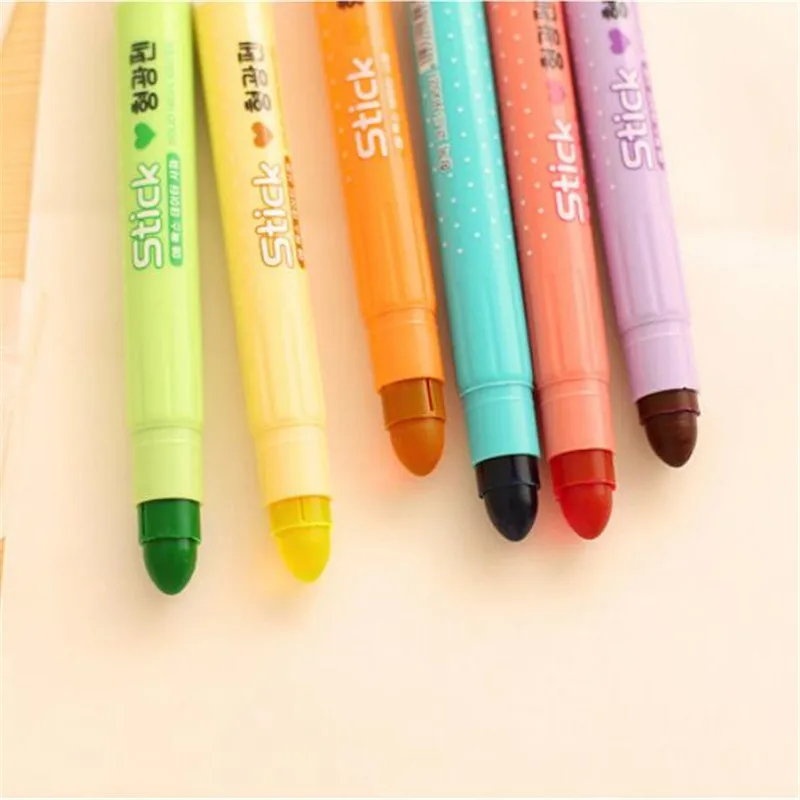 1pc Promotional Solid Highlighter Gel Chalk Marker Pens for School