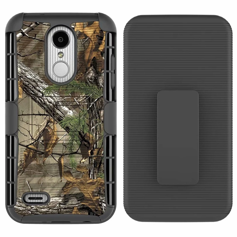 Для LG aristo 2/LV3 2018 чехол Гибридный Heavy Duty 3 в 1 военный Камуфляжный жесткий