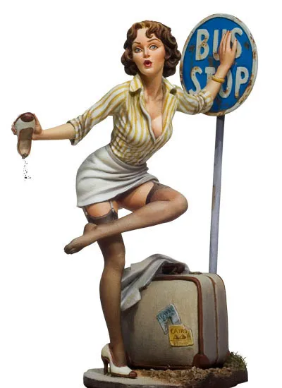 

1/22 Scale 80mm Poker Girl C models sexy figure Resin Model Kit Free Shipping