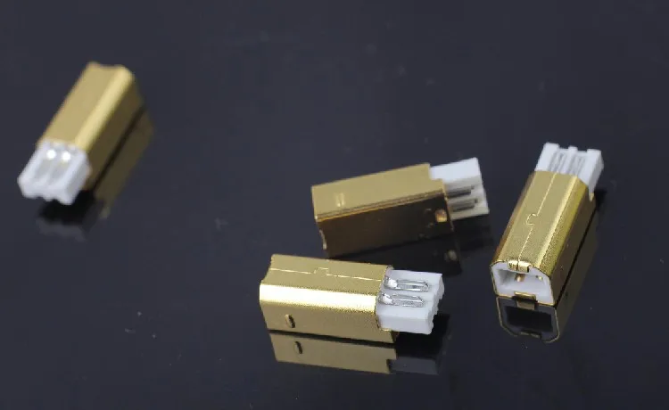 MPS HD-019 HiFi USB 2,0 аудио разъем Вилки из чистой меди аудио разъем 24K 5u позолоченный ЦАП USB 2,0 разъем типа B