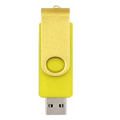 OTG USB флешка для Android Флешка 32 Гб 16 Гб флэш-диск 4 ГБ 8 ГБ 64 ГБ флеш-накопитель карта памяти для телефона Настольный ПК дропшиппинг - Цвет: Yellow