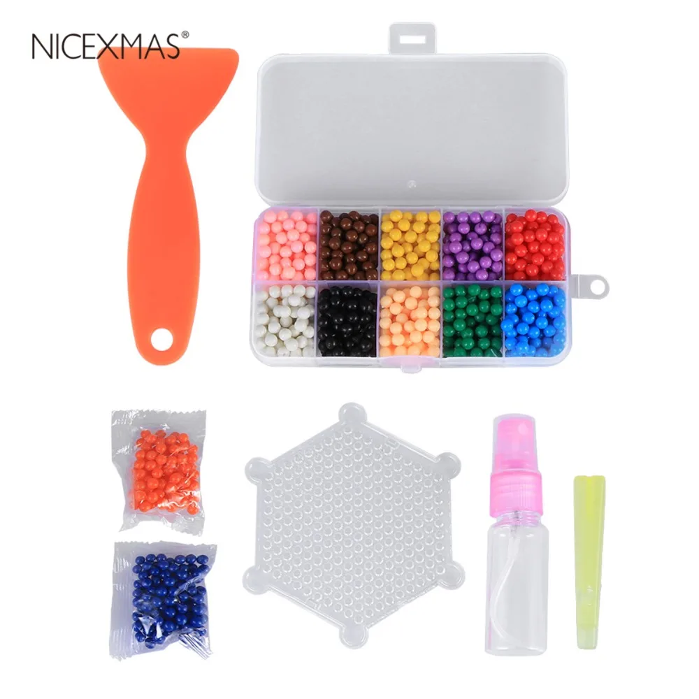 

1000pcs DIY Fuse Beads Kit Creative Fun Sticky Magic Water Sticky Beads Fuse Beads for Art Project DIY Craft
