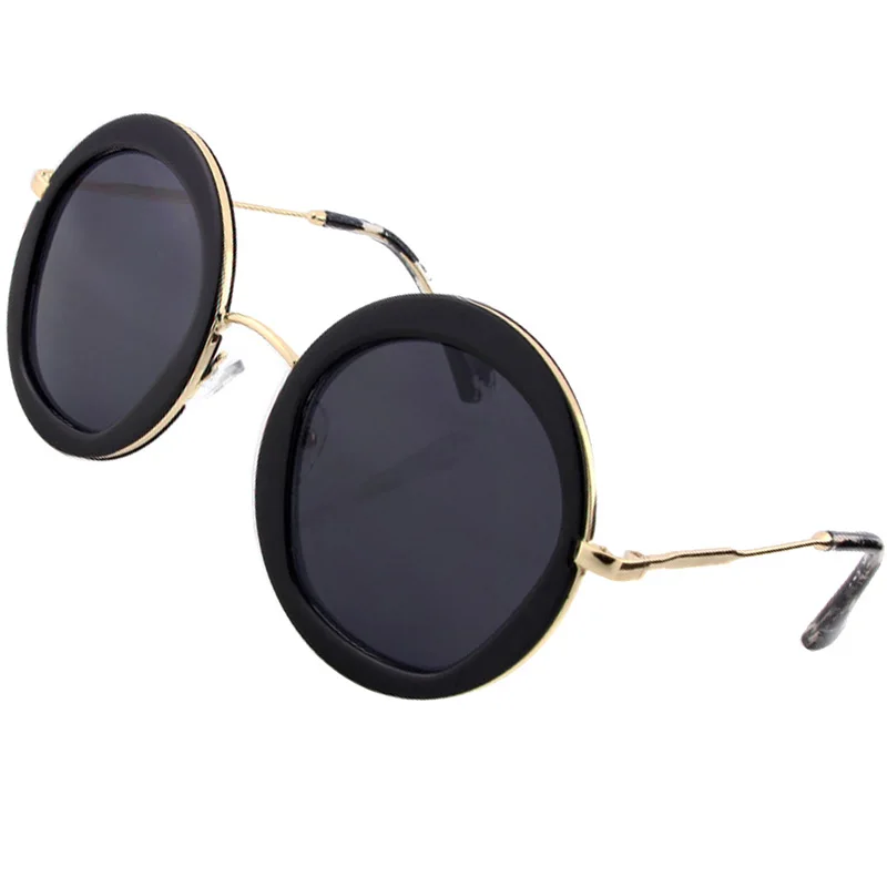 Солнцезащитные очки женские роскошные брендовые модные дизайнерские винтажные Круглые Солнцезащитные очки для дам ретро солнцезащитные очки UV400