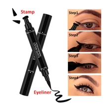 Макияж для глаз жидкая подводка в ручке макияж Водонепроницаемый Черный подводка для глаз карандаш-подводка для глаз кошачий глаз стиль крыло печать Красота Косметика