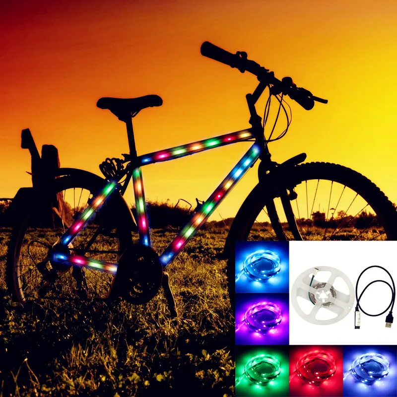 IP20/IP65 USB Питание DC 5V Светодиодная лента 5050SMD многоцветный 0 5 м 1 2 Гибкая полоса