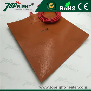 

Customized 12v150w Electric Flexible Silicone Rubber Heater for Pad 200x200mm