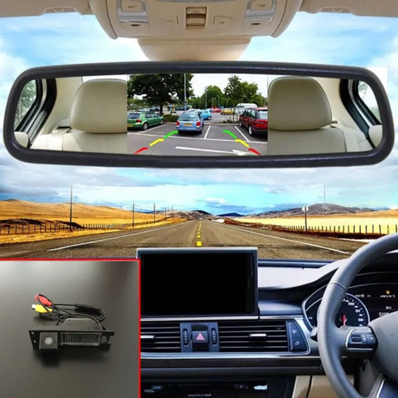 

HD CCD Car Rear View Reverse Parking Camera + 5'' Color TFT LCD Screen Car Mirror Monitor For Alfa Romeo Giulietta 940 2010~2015