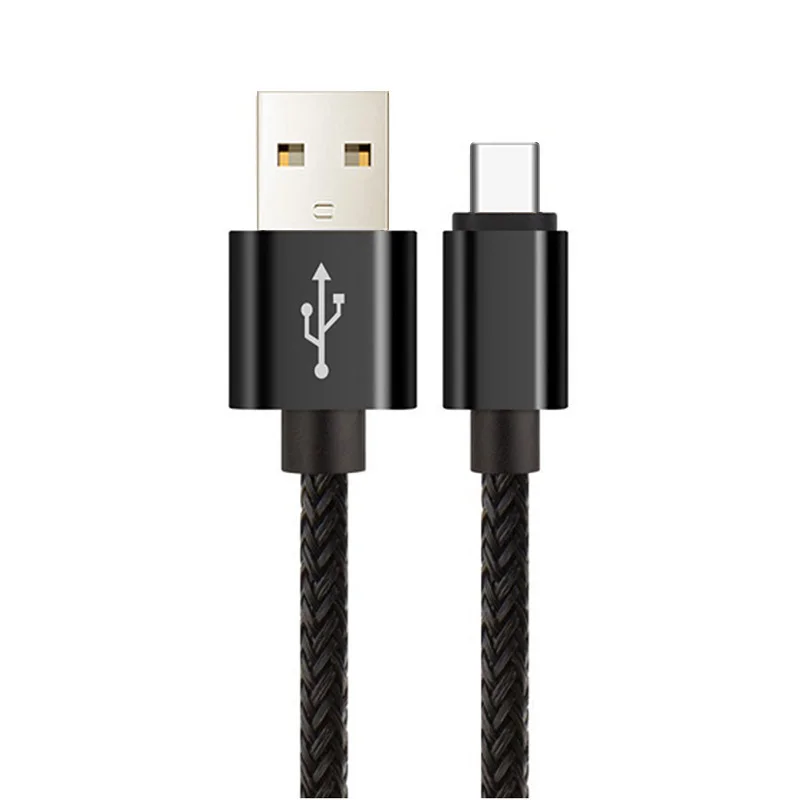 20 см 1 м 2 м 3 м данных USB зарядное устройство зарядный кабель type-c для samsung Galaxy S9 S8 Plus Note 8 9 huawei Xiaomi происхождения короткий длинный провод - Цвет: Черный