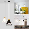 PHYVAL Pendant Lamp Modern E27 Pendant Lights Wood  For Bedroom Hanging Lamp Nordic Aluminum Lampshade LED Bulb Kitchen Light ► Photo 2/6