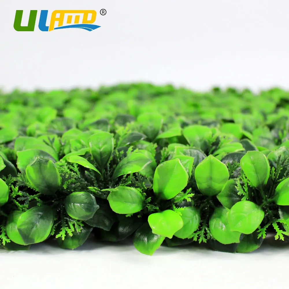 Synthetic Green Plants Leaves Panel Fence Mat Garden Decor Privacy Screen UV Proof (5)