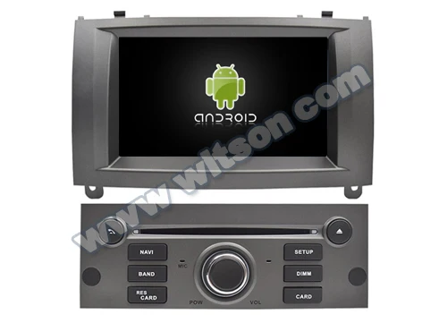 Top 7" Octa-Core Android 9.0 Pie OS Car DVD Multimedia Navigation GPS Radio for Peugeot 407 2003-2010 with OBD2 Adapter Support 2