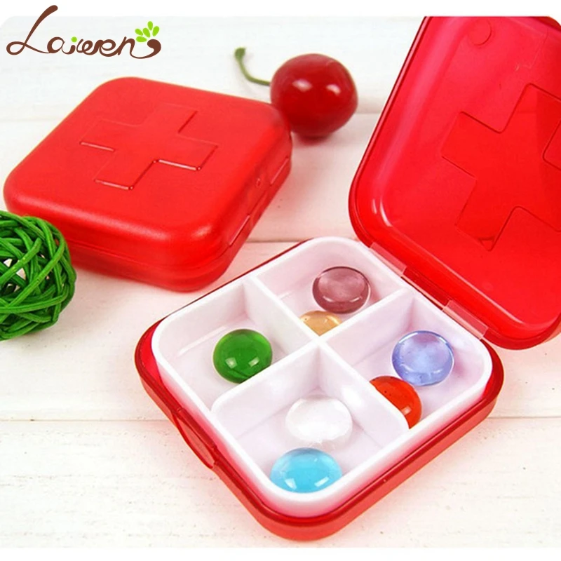 Laiwen Portable Travel Pill Box Organizer Drug Pill Case Tablet