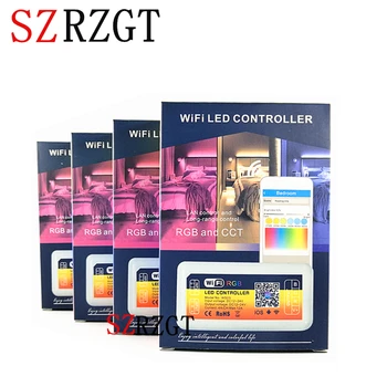 

Newest Smart LED WIFI Controller RGB RGBW CCT Dimmer DC12/24V Home Lighting Control Android/IOS APP For LED Strip Light