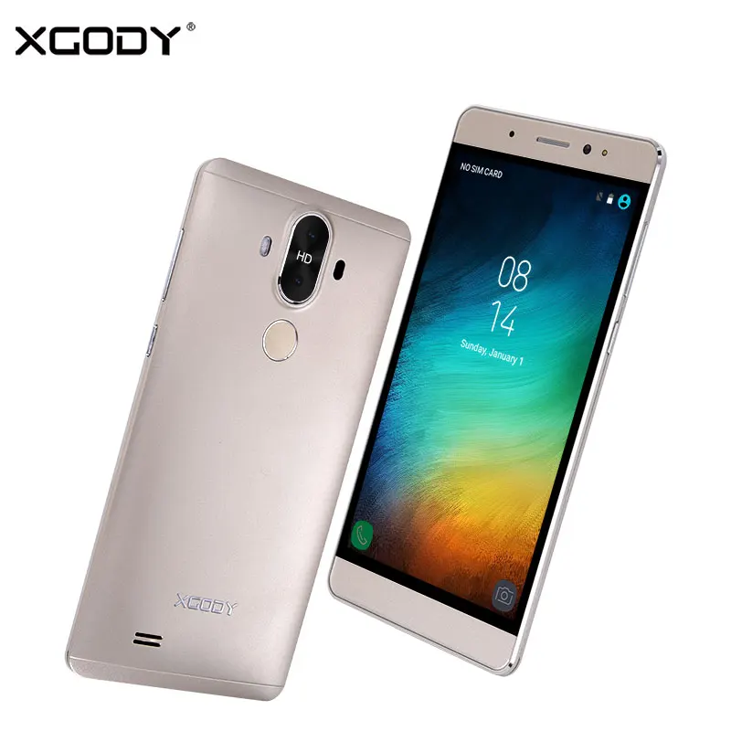 In Stock XGODY 3G Unlock Dual Sim Touch Mobile Phone Android 5 1 1G 16G Smartphone