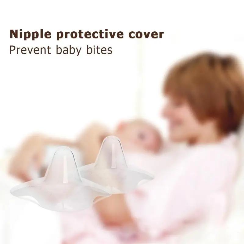 2pcs Silicone Nipple Protectors Breastfeeding Mothers Nipple Shields Cover Maternity Nipple Protector Baby Breast Milk Feeding P