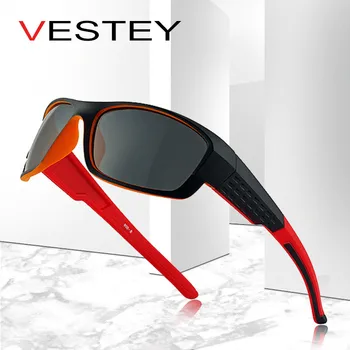 

VESTEY Brand Design Polarized Sunglasses Men Travel Sun Glasses Men's Fashion Plastic Square Driving Eyewear Gafas Oculos De Sol