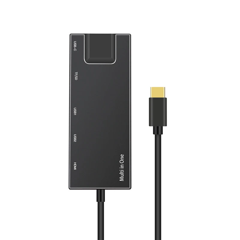 Тип C 8 в 1 USB 3,0 HDMI 4K RJ45 Ethernet адаптер Micro SD TF кард-ридер концентратор зарядное устройство для Macbook адаптер