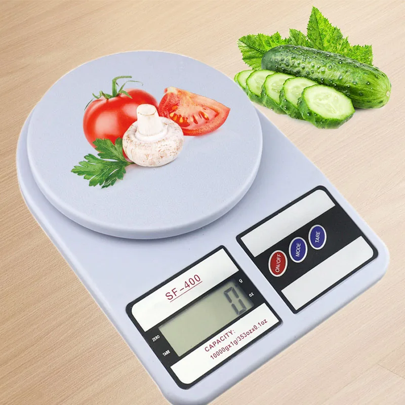 

10Kg x 1g Digital Kitchen Scales Food Scale Libra Balance Weight Electronic Scale for Diet Bodybuilding With Good Quality
