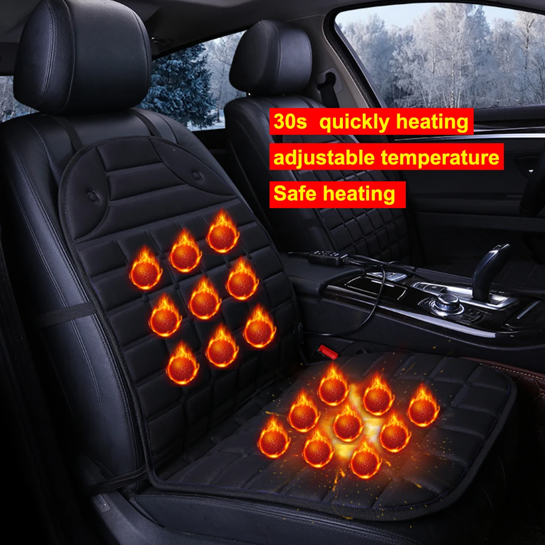 Buy Dewtreetali Electric Heated car seat Cushion Winter Car seat Pad Car Heated
