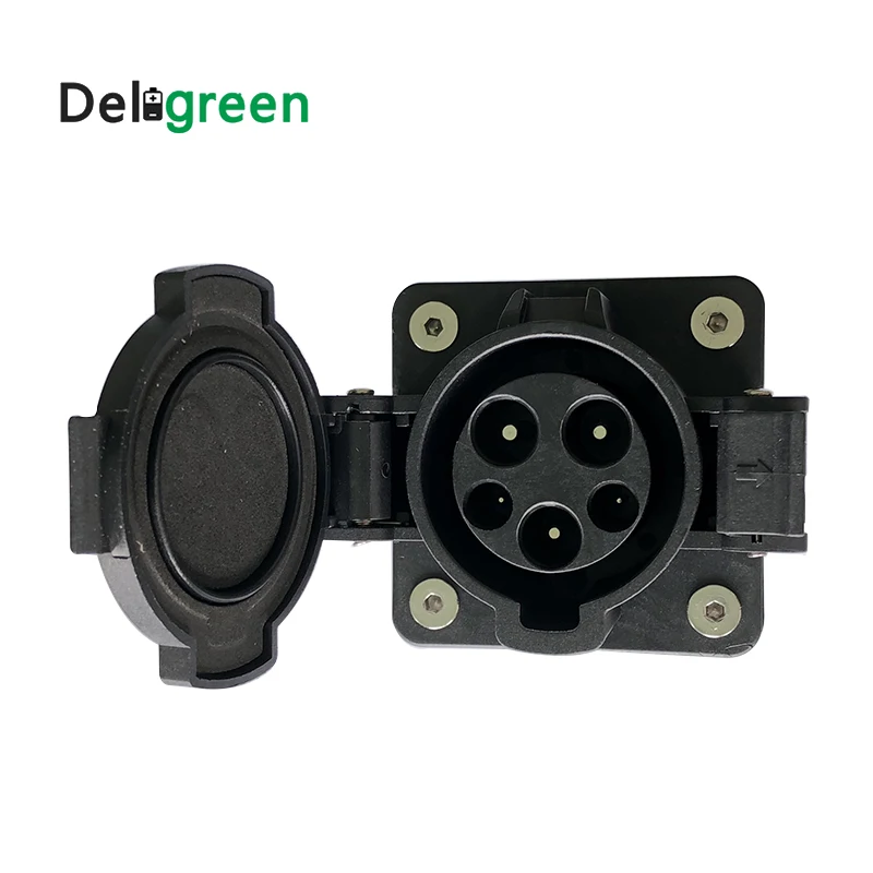 

32A socket Original SAE J1772 AC Inlet 120V/240V AC Electric Plug without Cable for EV/Electric Car