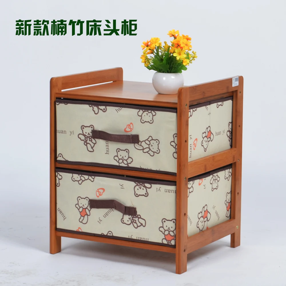 Free Shipping Bamboo Wood Shelving Cabinet File Cabinet Newspaper