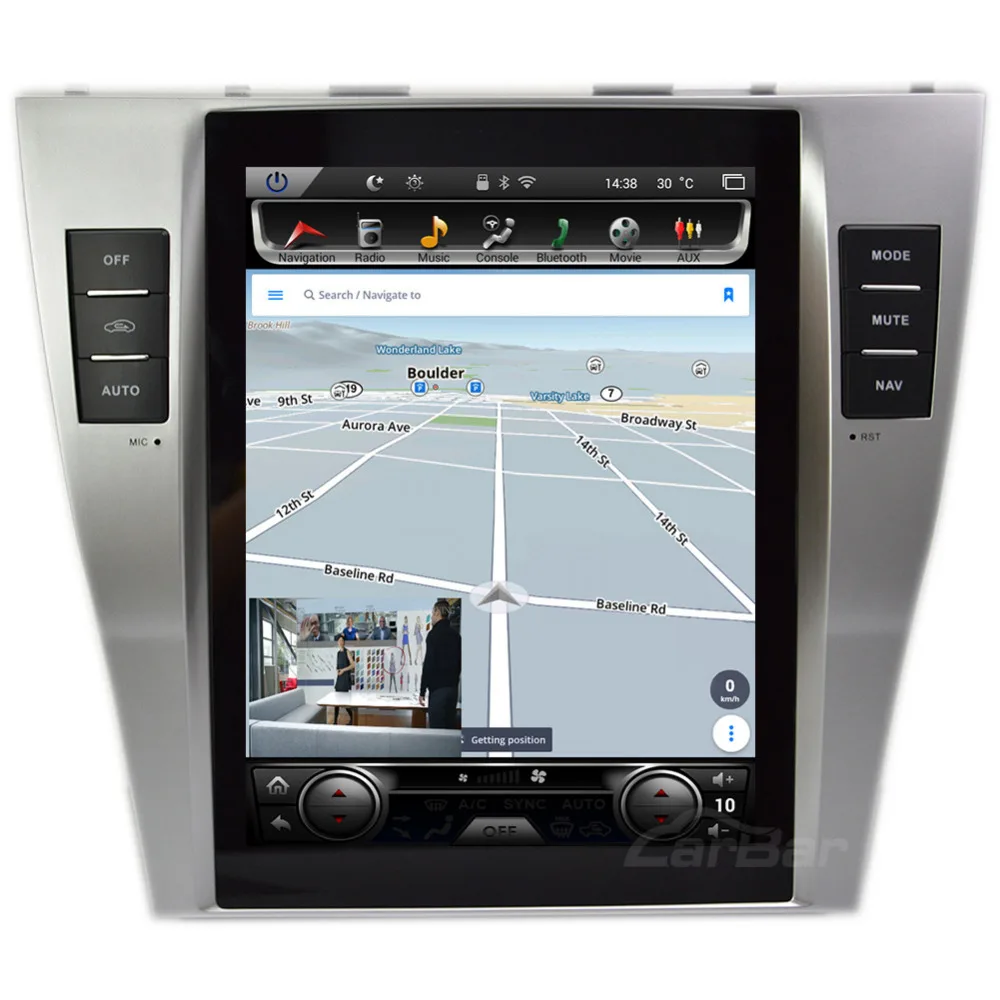10," вертикальный экран Tesla стиль 1024*768 Android автомобильный DVD gps навигация Радио Аудио плеер для Toyota Camry 2006-2012