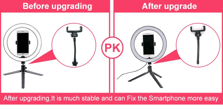 Светодиодный кольцевой светильник для селфи, 24 Вт, 5500 K, студийный светильник для Youtube, светильник для фотосъемки, кольцевой светильник со штативом для iphone, смартфонов, макияж