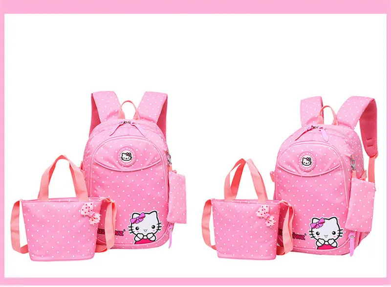 3 шт./компл./комплект, непромокаемый рюкзак, школьный рюкзак, детский школьный рюкзак для девочек, школьные сумки для учеников начальной