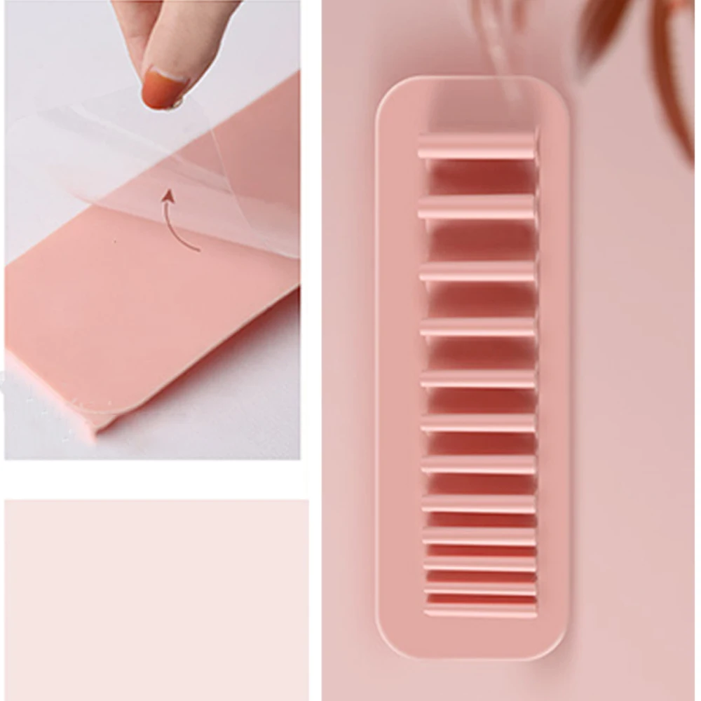 Silicone Toothbrush Rack Makeup Brush Organizer Air Drying Storage Rack 5