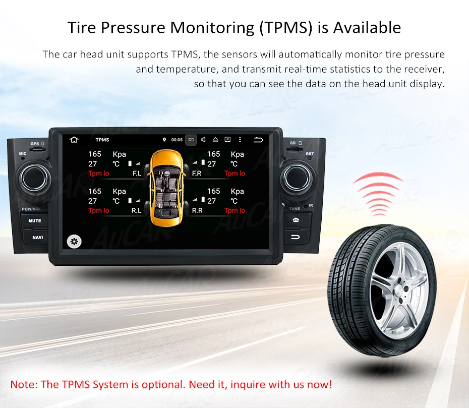 Best Android 8.0 Car DVD Player for Fiat Linea Grand Punto Car GPS Multimedia System HD Bluetooth Radio WIFI FM AM RDS 4G AUX 1 Din 17