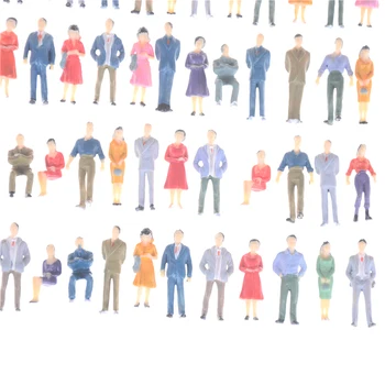 

1:50 Scale Painted Model Train Passenger People Figures Train Building People For Model Building Layout