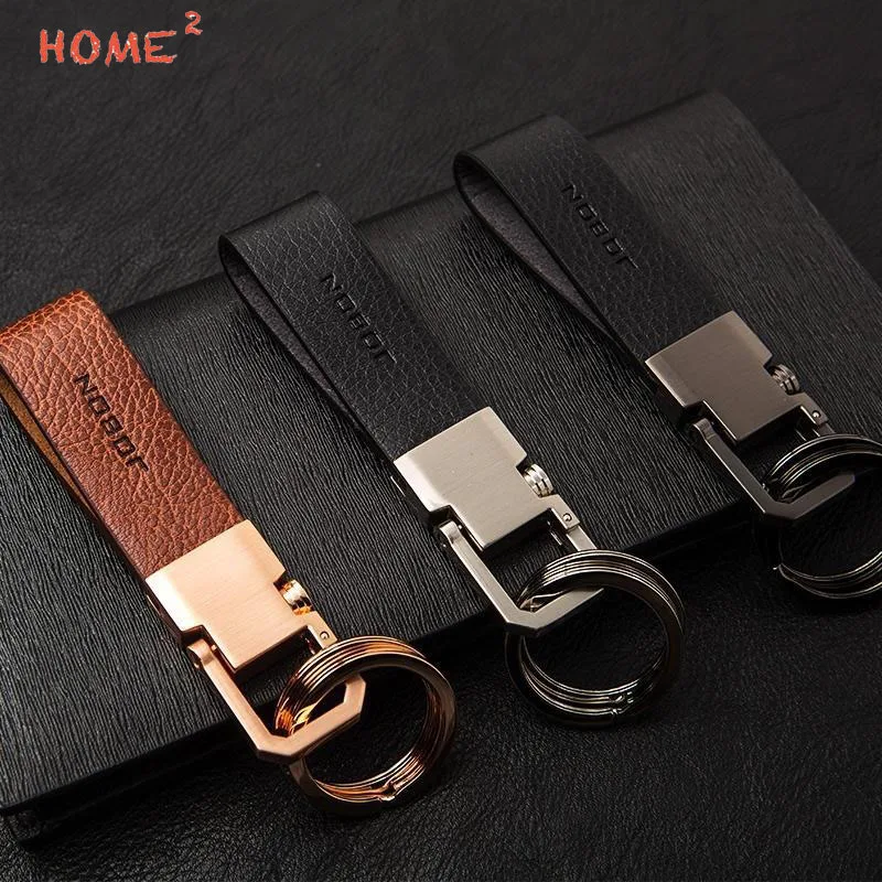 

High-end Car Leather Keychain Auto Upscale Men Keyring for Subaru Mazda Lexus Suzuki Renault Nissan Lada Volvo Peugeot Tesla KIA
