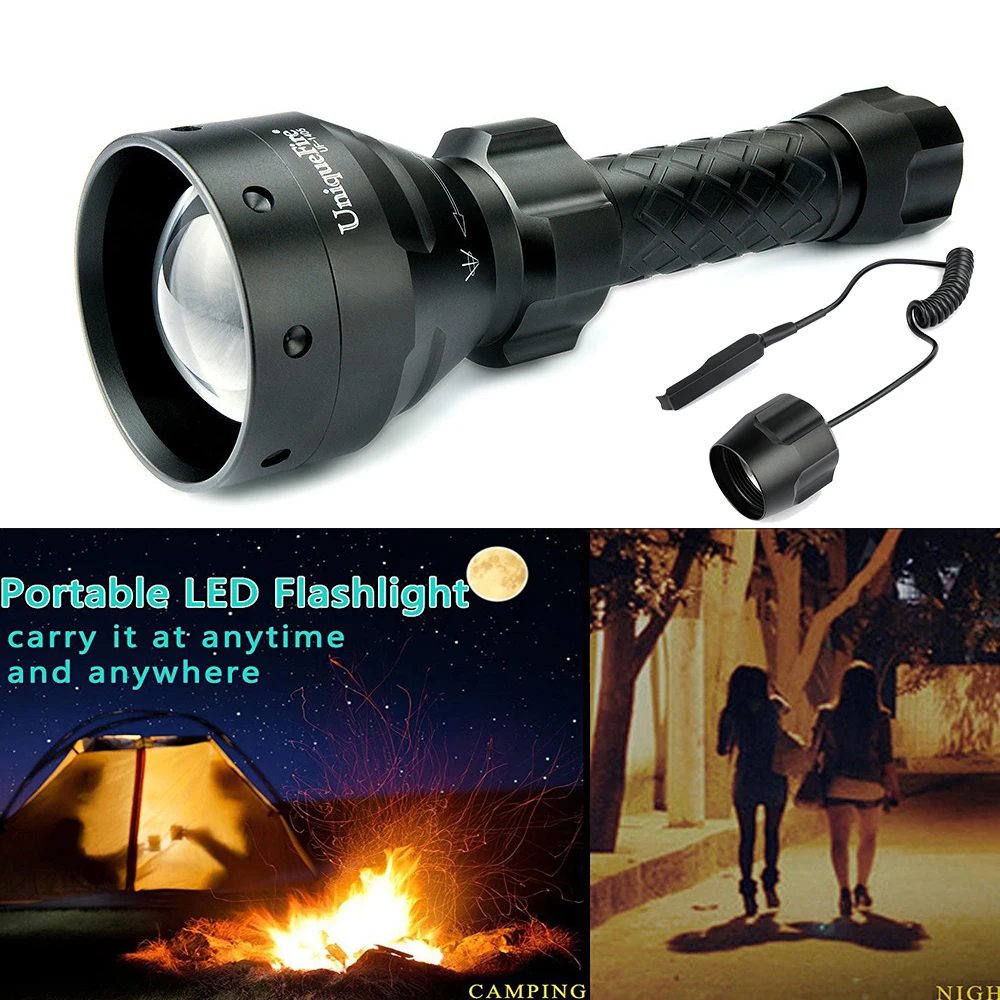 Uniquefire Remote Control Flashlight 1405 T6 Super Bright Outdoor