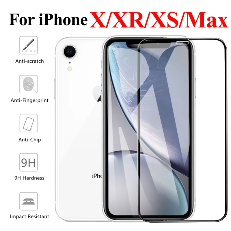 Защитное стекло Xs Max для Apple iPhone XR X защита экрана aiphone aphone xsmax 10xs 10s 10r Verre Tremp 9H |
