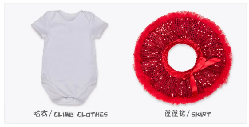 Комплект из 3 предметов одежда для маленьких девочек хлопковый комбинезон с большим цветком+ юбка-пачка с блестками+ повязка на голову, комплект одежды из 3 предметов