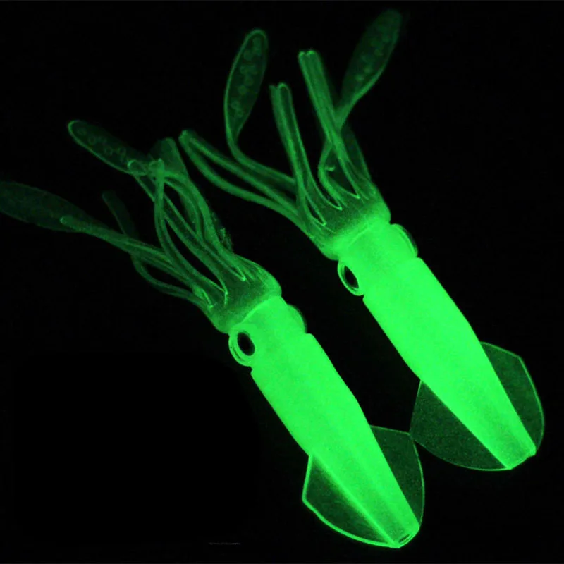 

5Pcs/Bag Squid Jigs with Color Tube Silicone Fishing lure 9cm 8g Soft Baits Fishing Tackle Set Artificial Bait Sea X236