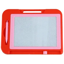 Red Pink Plastic Frame Magnetic Writing Drawing Board
