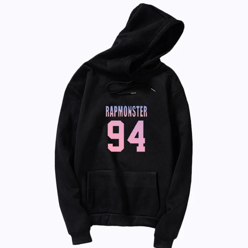 

Kpop Bangtan Boys Rap Monster die Gleiche Kappe Hoody Herbst Winter Frauen Hoodies RM Langarm Verdickung Outer