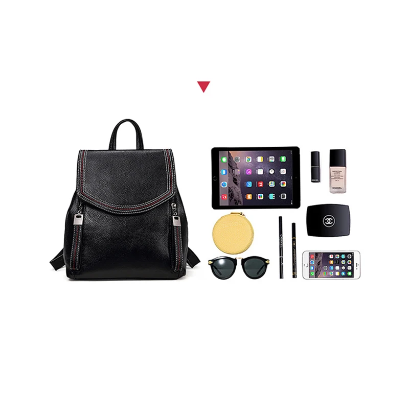 ZROM Brand Women Backpack High Quality Genuine Leather Backpacks for Teenage Girls Female School Fashion Shoulder Bag Backpacks ZROM Brand Women Backpack High Quality Genuine Leather Backpacks for Teenage Girls Female School Fashion Shoulder Bag Backpacks