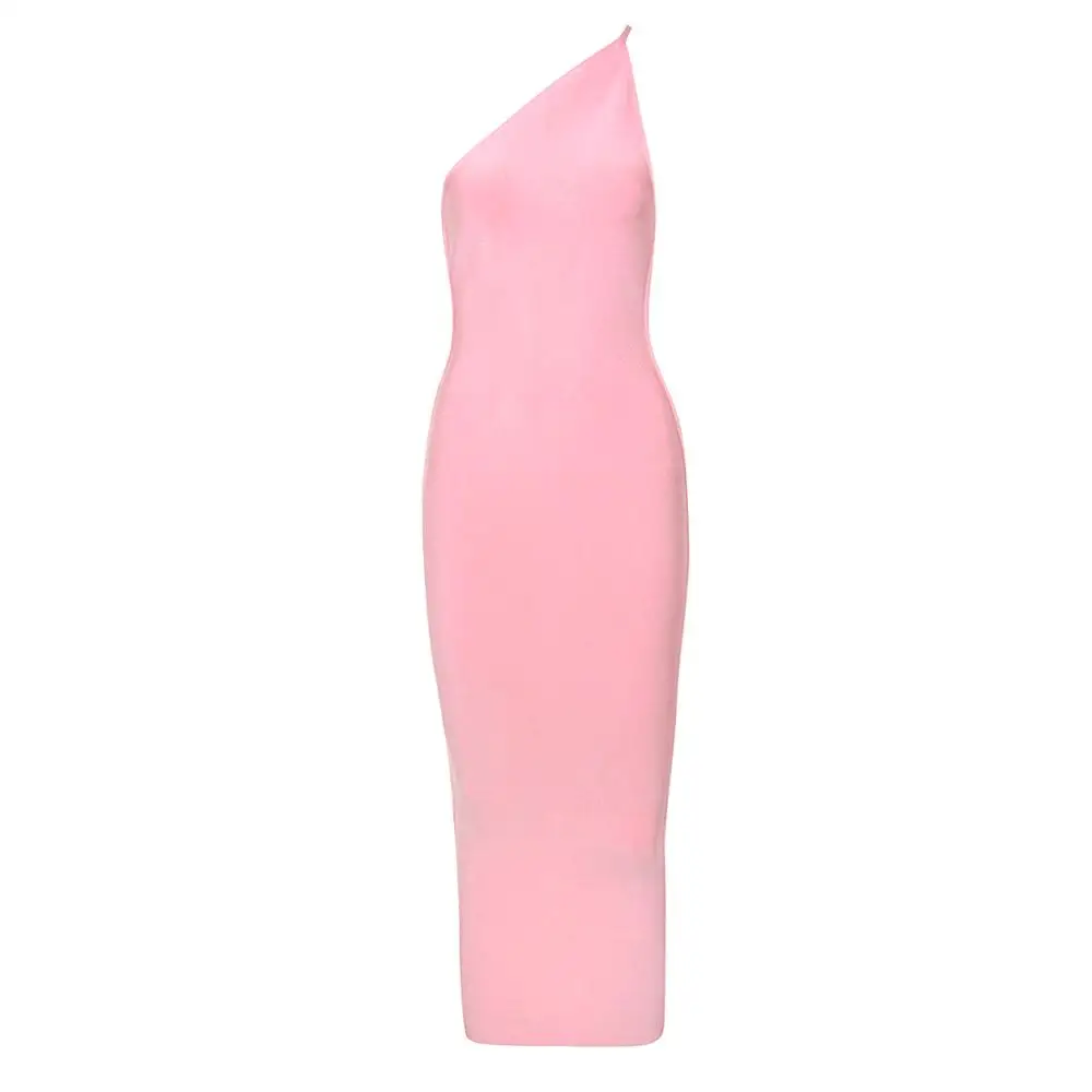 

Deavogy 2019 New Women One Shoulder Bodycon Party Sexy Bandage Dress