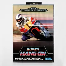Супер hangon 16 бит игра sega Mega Drive Card с розничной коробкой для sega Mega Drive для Genesis