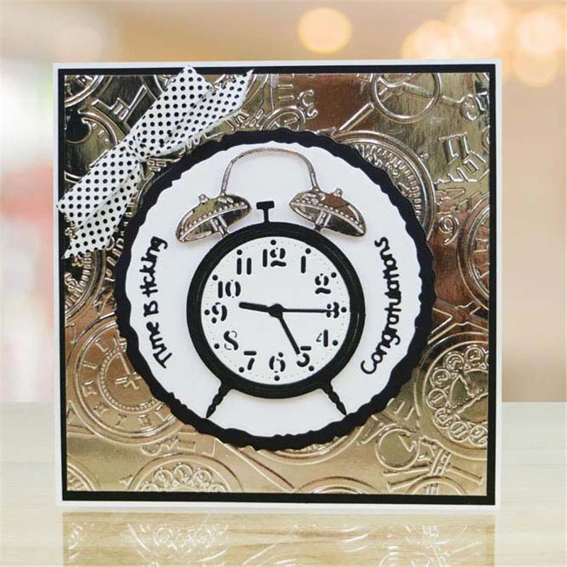 

Naifumodo Clock Dies Decor Metal Cutting Craft Die Cut New 2019 Scrapbooking Card Making Embossing DIY