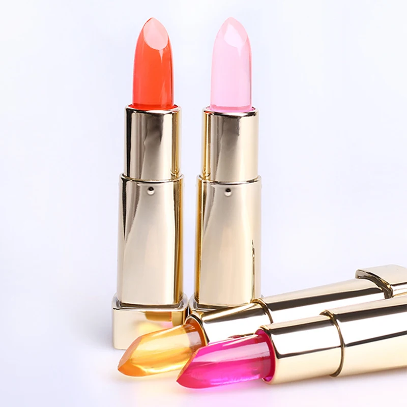 Moisturizer Pretty Crystal Pink Jelly Lipstick Red 4 Color Sweet Flavor
