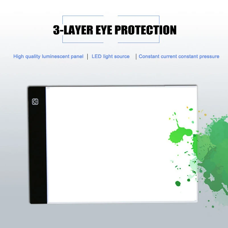 

Portable Digital Drawing Tablet LED Light Box Tracing Copy Board for Painting Writing Graphic LKS99