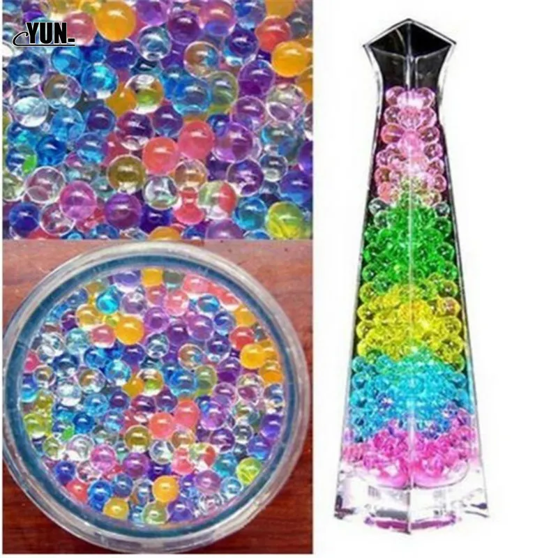 1000pcs Hydrogel Pearl Shaped Green Crystal Soil Water Beads Mud Grow Ball Wedding Growing Bulbs 5DYQ001 (8)