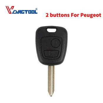 

Vdiagtool 2 Buttons Remote Key Flip Fob Car Key Case Car Key Shell Blade For Peugeot Partner Expert Boxer SX9